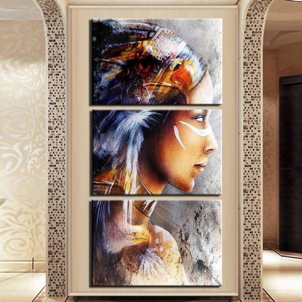 Tableau tribu Amérindienne Deco zen Tableaux zen