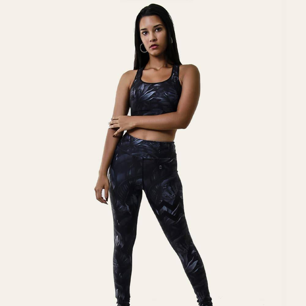 Legging Yoga « Black Palms » Legging Yoga