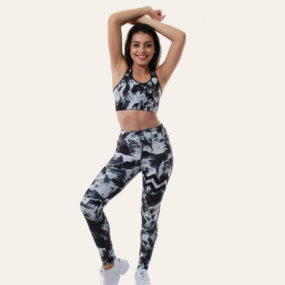 Legging Yoga « Black feather » Legging Yoga