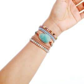 Bracelet Bien Être Amazonite Bijoux pierre naturelle Bracelet pierre naturelle