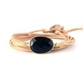 Bracelet Onyx Noir Bijoux pierre naturelle Bracelet pierre naturelle
