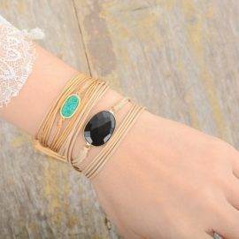 Bracelet Onyx Noir Bijoux pierre naturelle Bracelet pierre naturelle