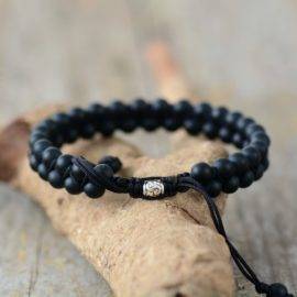 Bracelet Onyx Noir Homme Bijoux pierre naturelle Bracelet pierre naturelle
