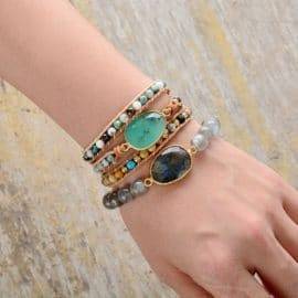 Bracelet de Jade Bijoux pierre naturelle Bracelet pierre naturelle