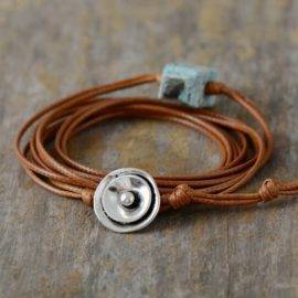 Bracelet Jaspe Bleue Bijoux pierre naturelle Bracelet pierre naturelle