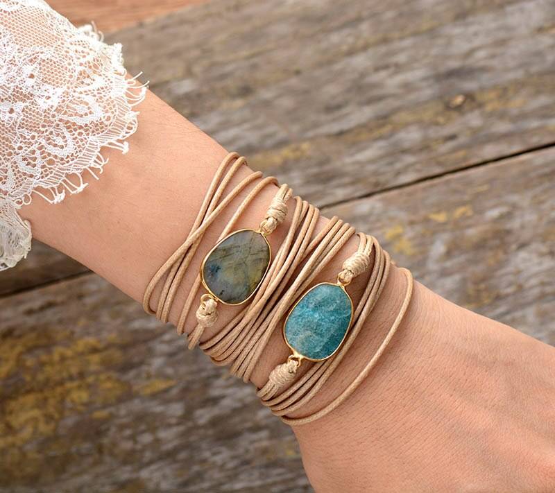 Bracelet Pierre Naturelle Amazonite Bijoux pierre naturelle Bracelet pierre naturelle