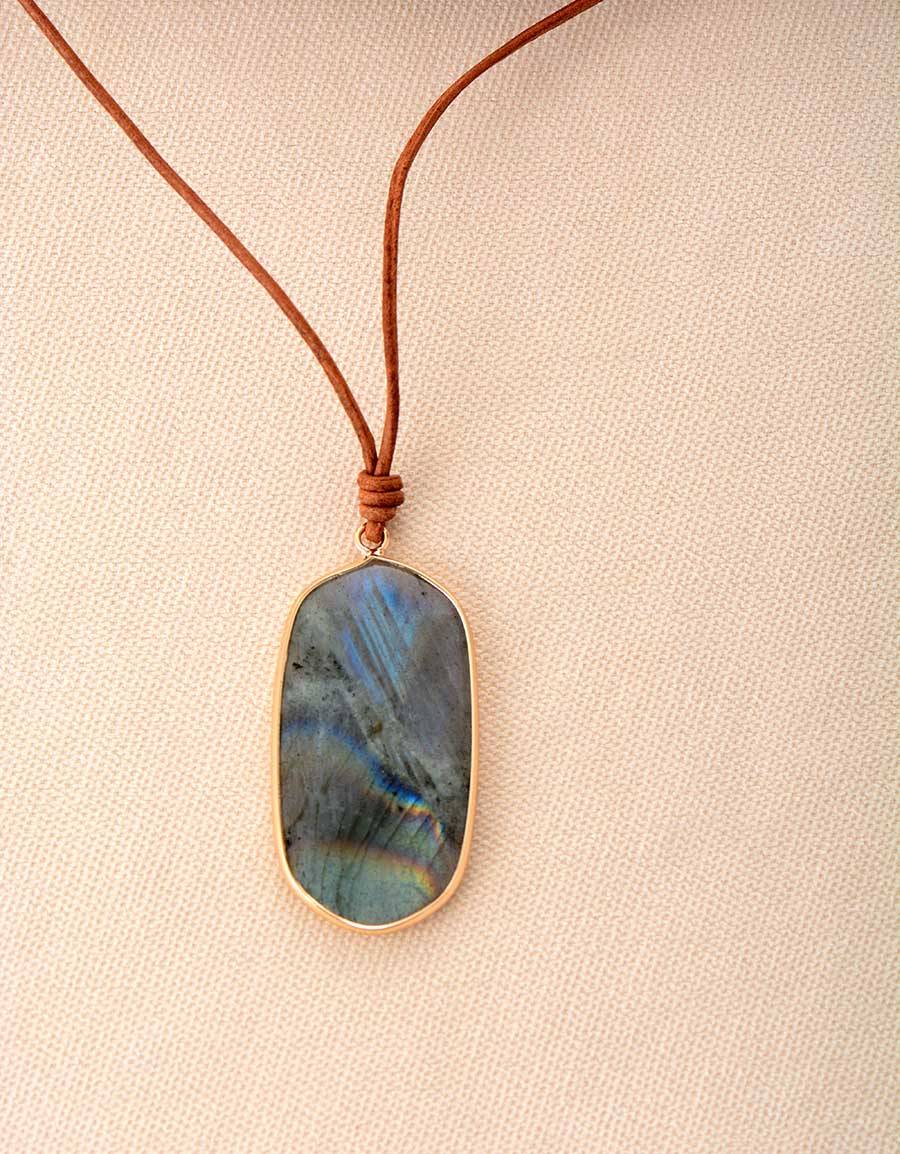 Collier Labradorite de Créativité Bijoux pierre naturelle Collier pierre naturelle