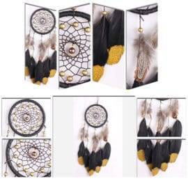 Attrape Rêve « Noir et Or » Attrape reve Deco zen