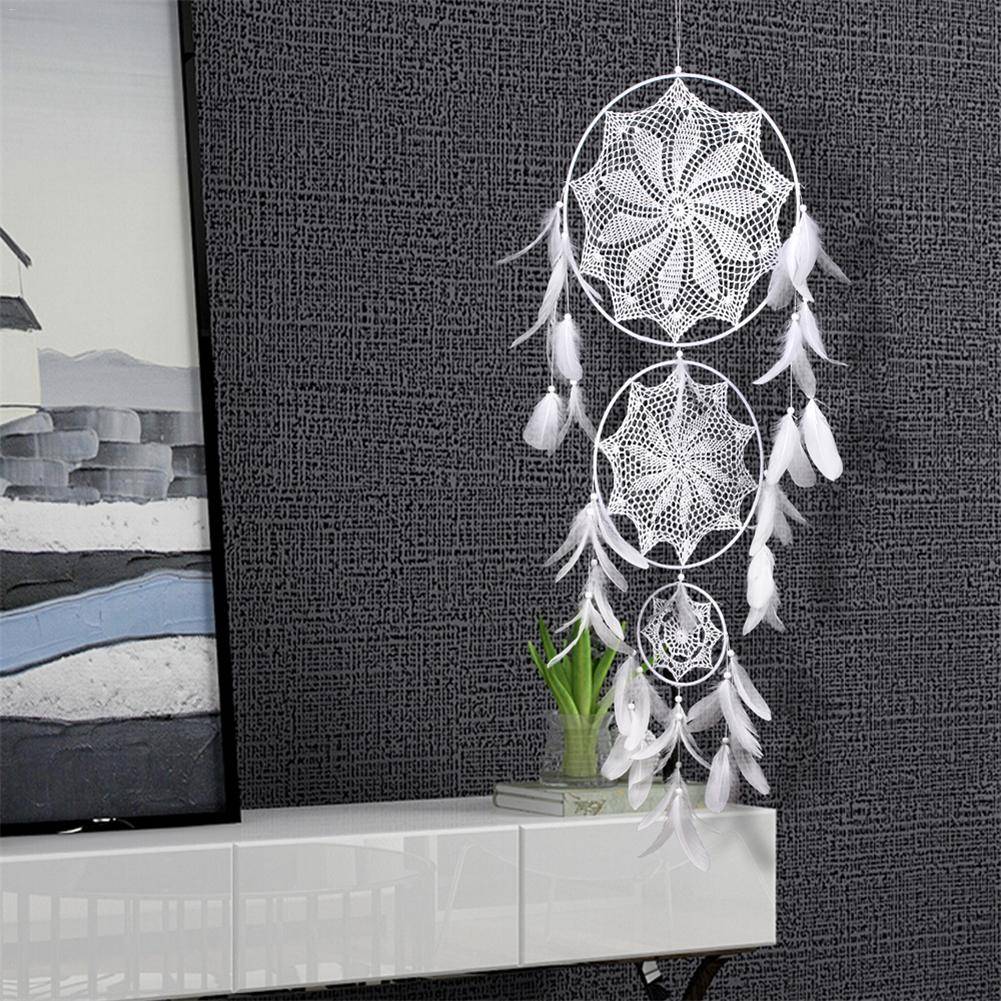 Attrape Rêve « Dentelle et plumes » Attrape reve Deco zen