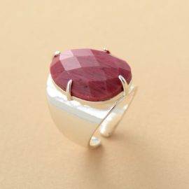 Bague Rhodonite Bague pierre naturelle Bijoux pierre naturelle