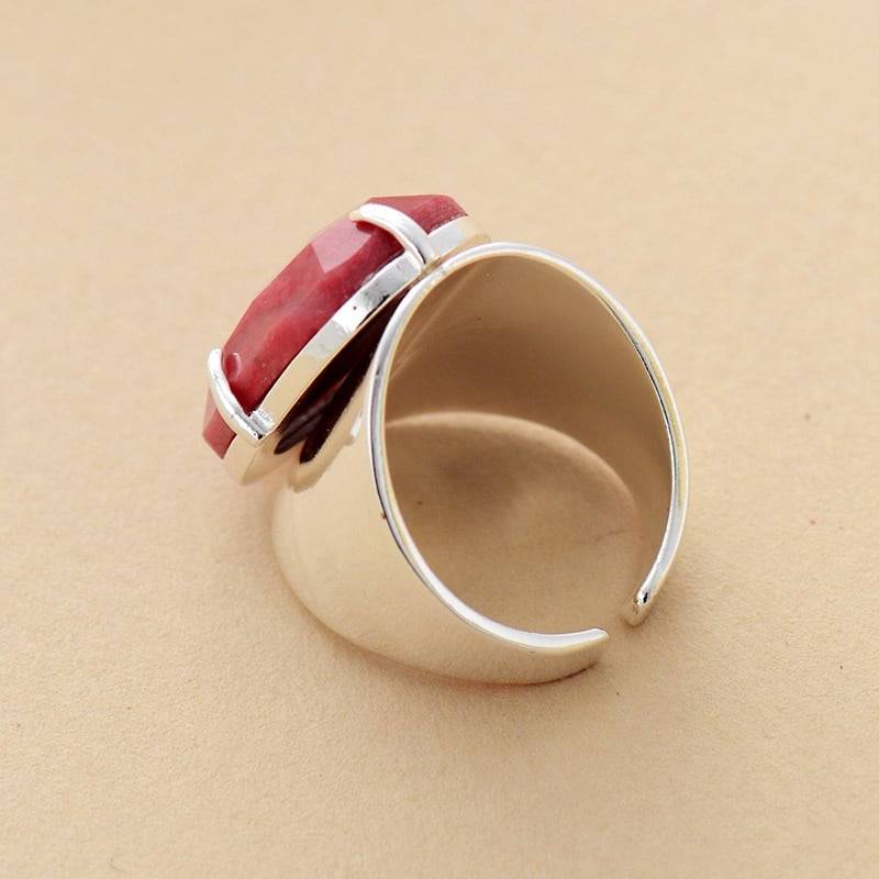 Bague Rhodonite Bague pierre naturelle Bijoux pierre naturelle