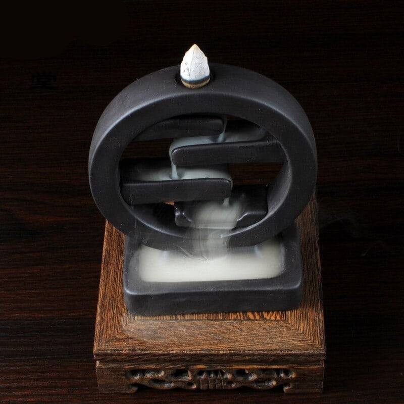 Brûleur Encens Zen Porte encens Porte Encens Cascade Porte Encens Céramique Porte Encens Design