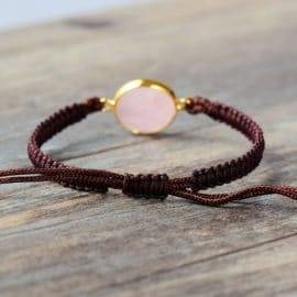 Bracelet Pierre De Quartz Rose Bijoux pierre naturelle Bracelet pierre naturelle