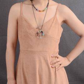 Collier Fin 7 Chakras Bijoux pierre naturelle Collier pierre naturelle