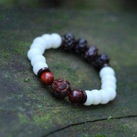 Bracelet en Cristal de Roche Argenté Bijoux pierre naturelle Bracelet pierre naturelle