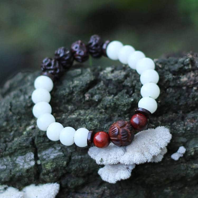 Bracelet en Cristal de Roche Argenté Bijoux pierre naturelle Bracelet pierre naturelle