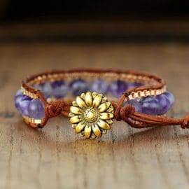 Bracelet Pierre Améthyste Bijoux pierre naturelle Bracelet pierre naturelle