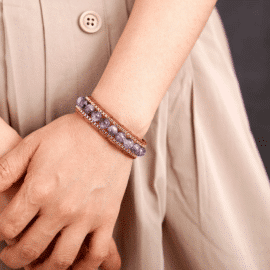 Bracelet Pierre Améthyste Bijoux pierre naturelle Bracelet pierre naturelle