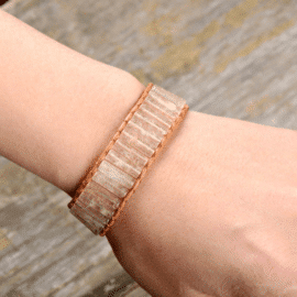 Bracelet en cristal de roche naturelle https://chakras-shop.com