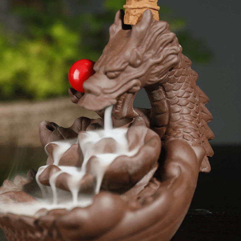 Porte encens dragon violet https://chakras-shop.com