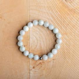 Bracelet Artisanal en Aigue Marine https://chakras-shop.com