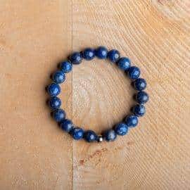 Bracelet en Lapis Lazuli Artisanal Bijoux pierre naturelle Bracelet pierre naturelle