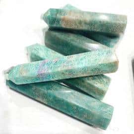 Pointe harmonisation de l&rsquo;esprit en amazonite https://chakras-shop.com