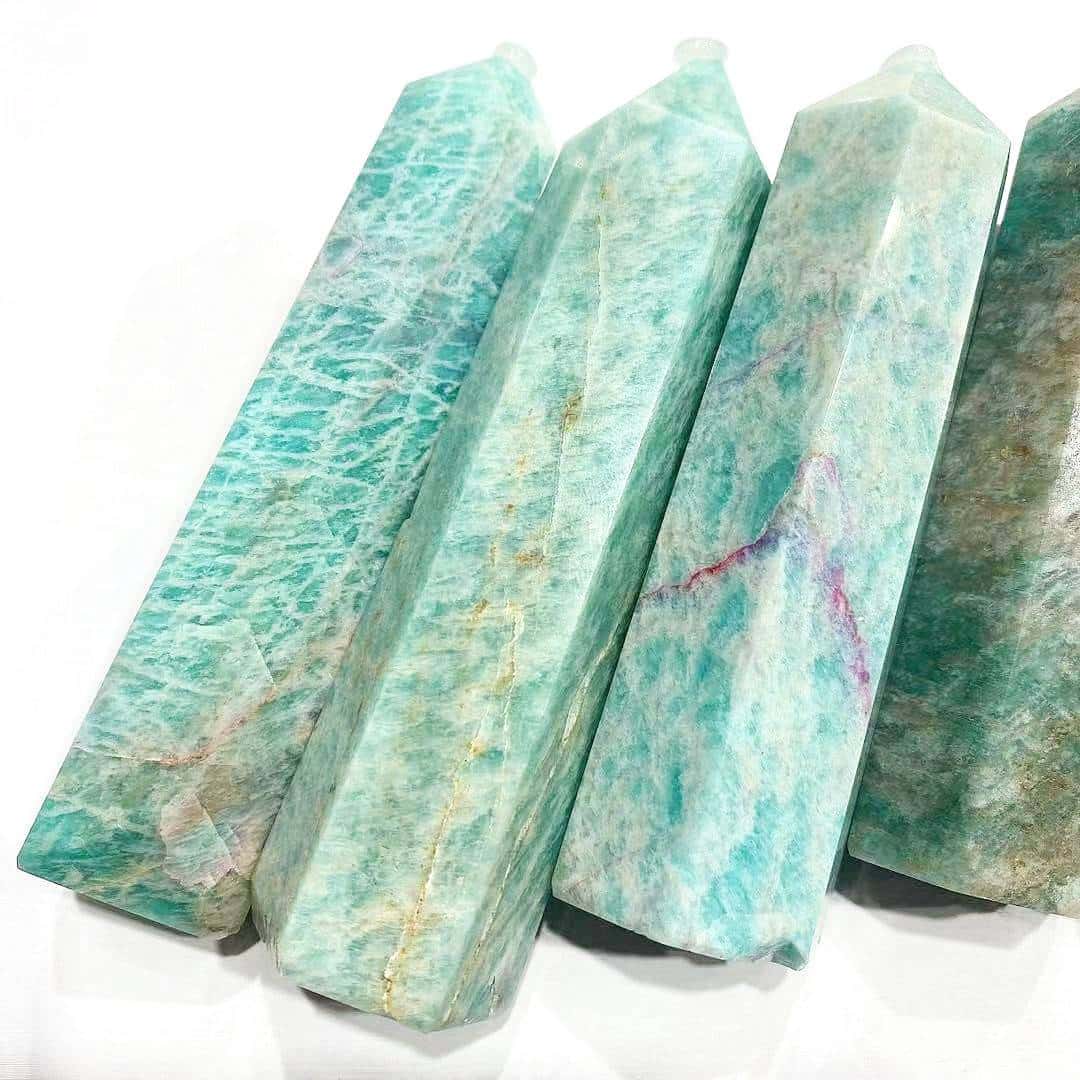 Pointe harmonisation de l&rsquo;esprit en amazonite https://chakras-shop.com