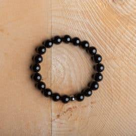 Bracelet Artisanal en Onyx noir https://chakras-shop.com