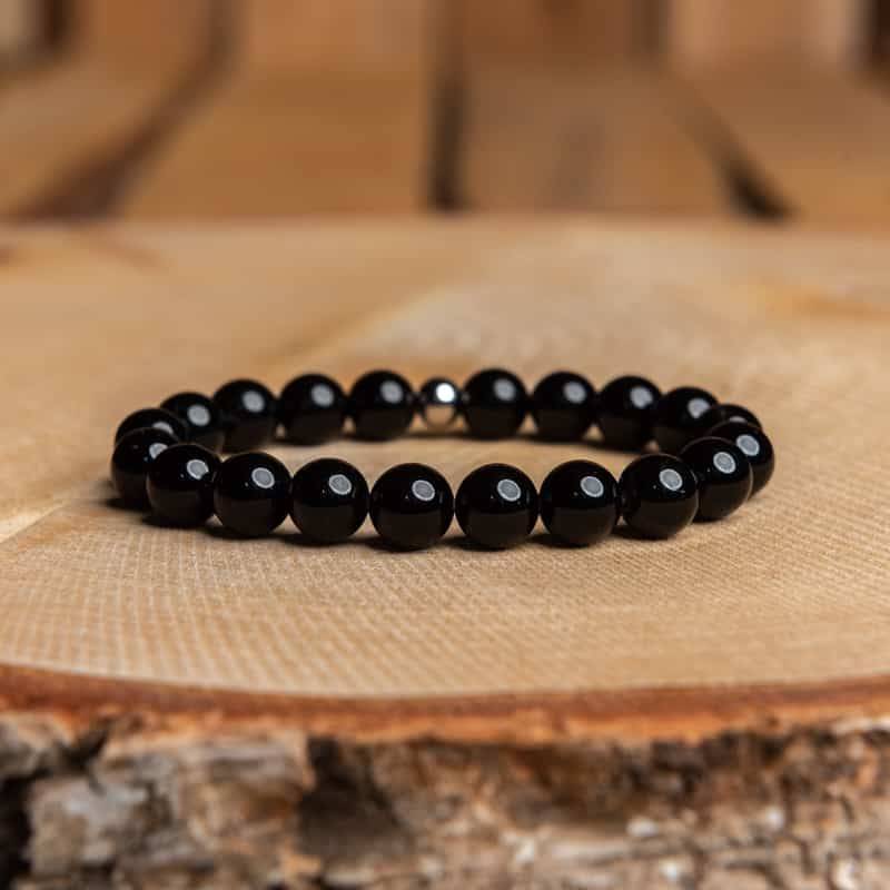 Bracelet Artisanal en Onyx noir https://chakras-shop.com