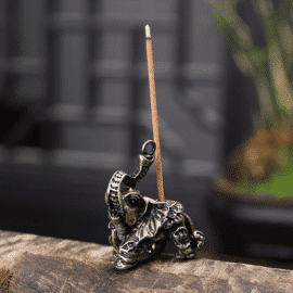 Brûleur d’encens Ganesh argenté https://chakras-shop.com