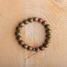 Bracelet Artisanal en Unakite https://chakras-shop.com