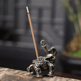 Brûleur d’encens Ganesh argenté https://chakras-shop.com