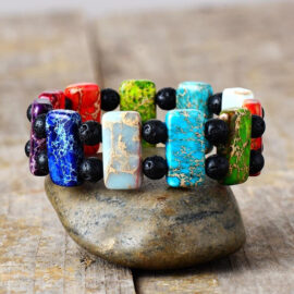 Bracelet 7 Chakras Onyx