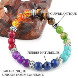 Bracelet 7 Chakras pour les hommes
