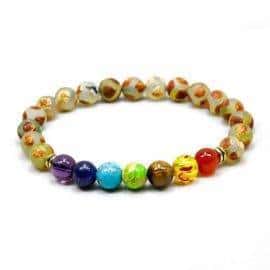 Bracelet Équilibre 7 Chakras Bijoux homme en pierre naturelle Bijoux pierre naturelle Bracelet 7 chakras Bracelet pierre naturelle