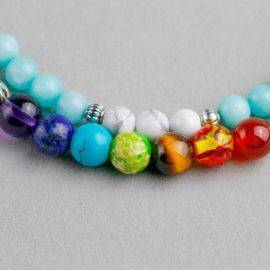 Bracelet Harmonisation des 7 Chakras Bijoux pierre naturelle Bracelet 7 chakras Bracelet pierre naturelle