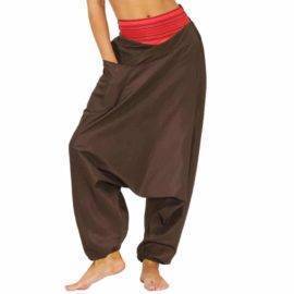 Pantalon Sarouel Large Marron Pantalon Sarouel