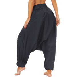 Pantalon Sarouel Large Bleu Foncé https://chakras-shop.com
