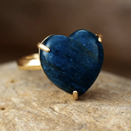 Bague pierre naturelle Apatite Bague pierre naturelle Bijoux pierre naturelle