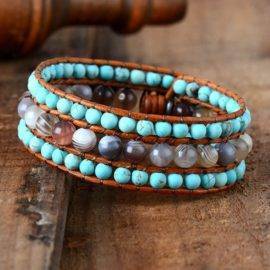 Bracelet pierres naturelles et Turquoise Bijoux pierre naturelle Bracelet pierre naturelle
