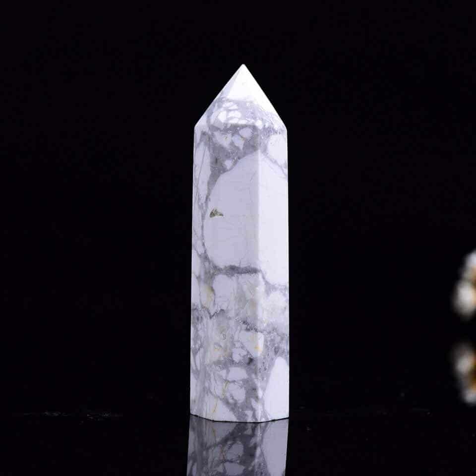 Pointe d&rsquo;Howlite Pierre De Protection