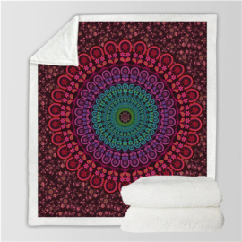Couverture Canapé “Red Mandala” Linge De Maison