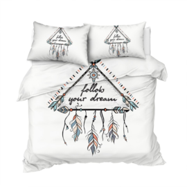 Parure de Lit + 2 Taies d’Oreillers “Follow Your Dream” Deco zen Linge De Maison
