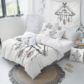 Parure de Lit + 2 Taies d’Oreillers “Follow Your Dream” Deco zen Linge De Maison