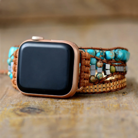 Bracelet Pierre Naturelle Turquoise Apple Watch Bijoux pierre naturelle Bracelet pierre naturelle
