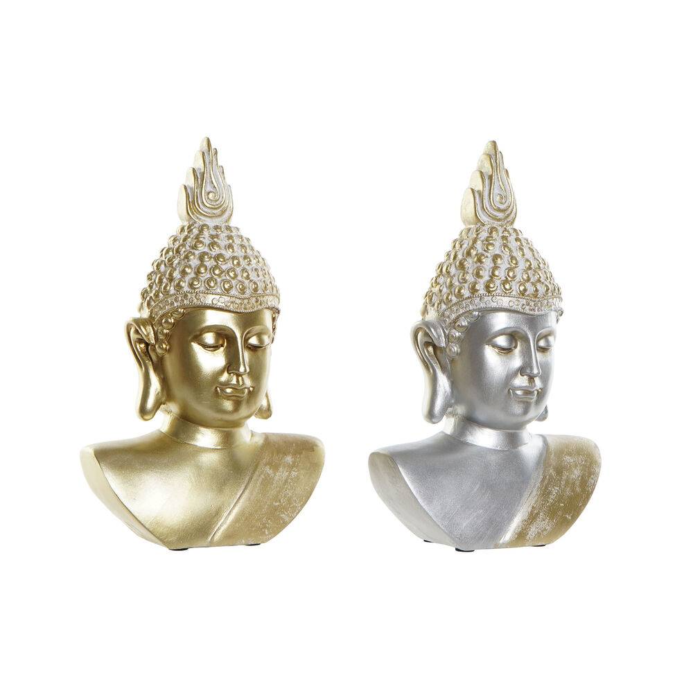 Présentation de nos deux statuettes de la tête de bouddha.