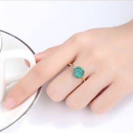 Bague Malachite Bague pierre naturelle Bijoux pierre naturelle