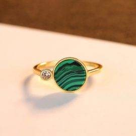 Bague Malachite Bague pierre naturelle Bijoux pierre naturelle