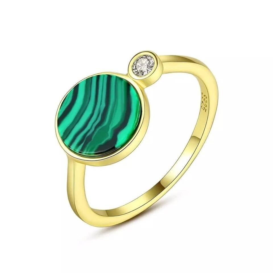 Bague Malachite Bague pierre naturelle Bijoux pierre naturelle